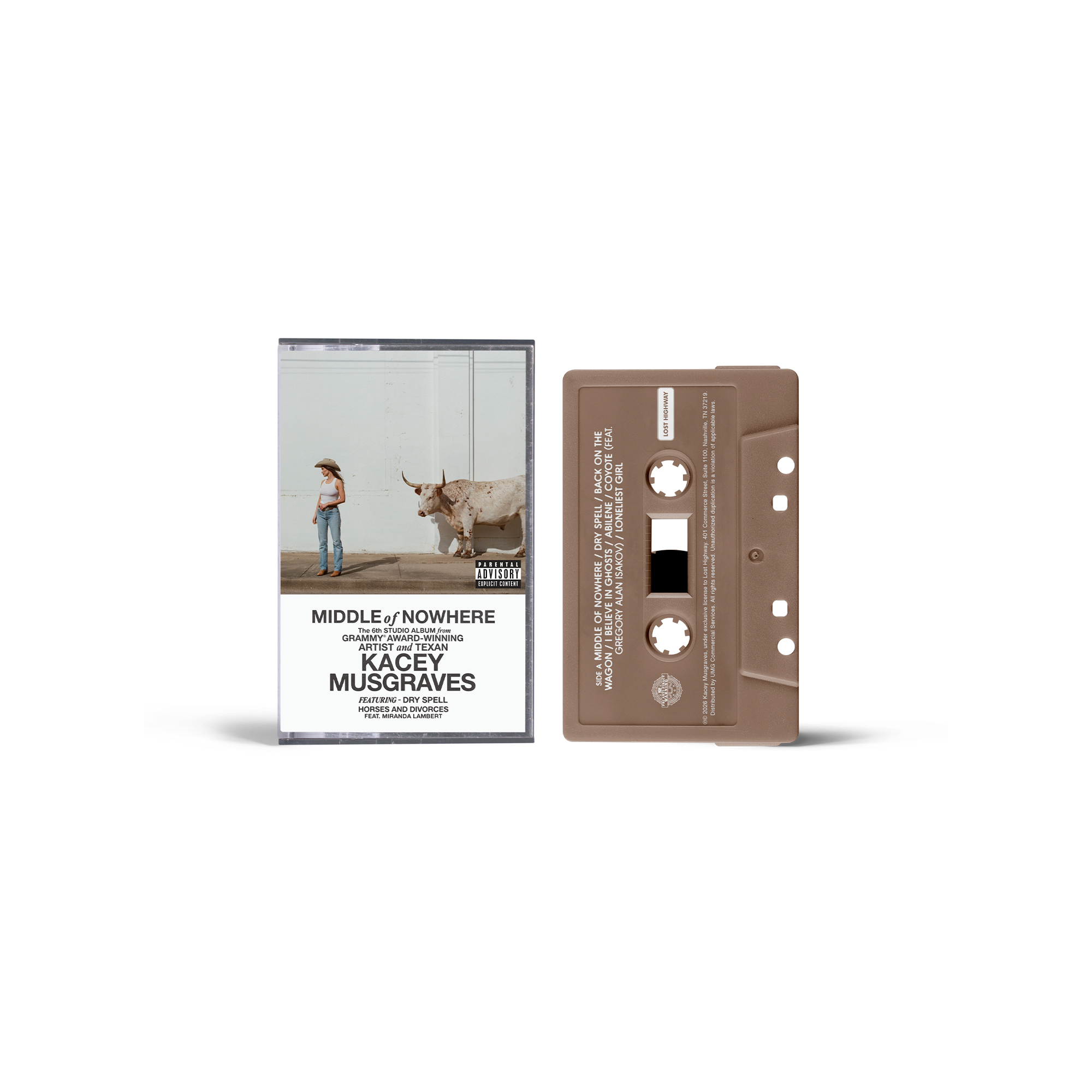 TEMBEA x ALWAYTH × MINNANO CASSETTE Middle of Nowhere - Store Exclusive Cassette - Kacey Musgraves