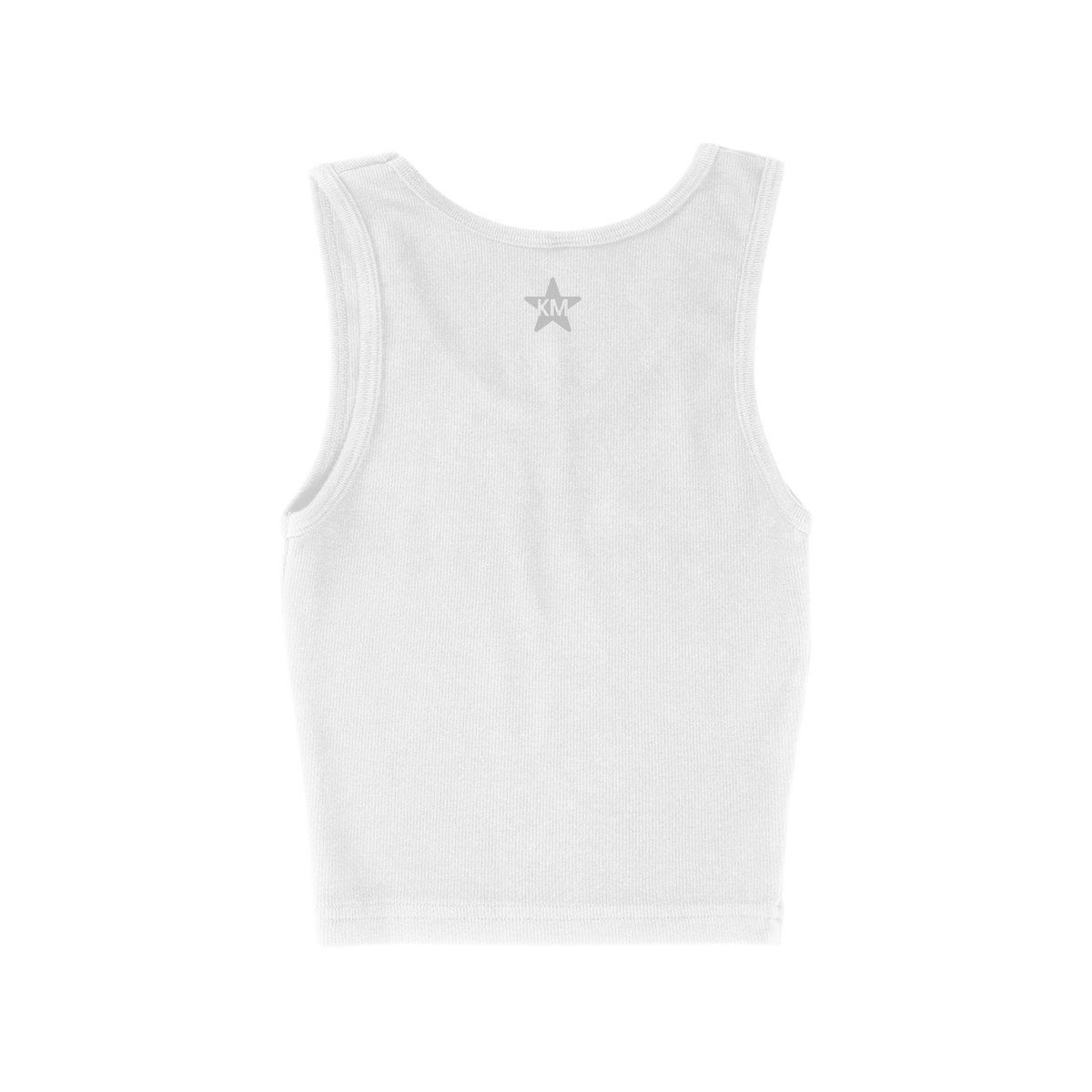 Tassel Star White Tank back