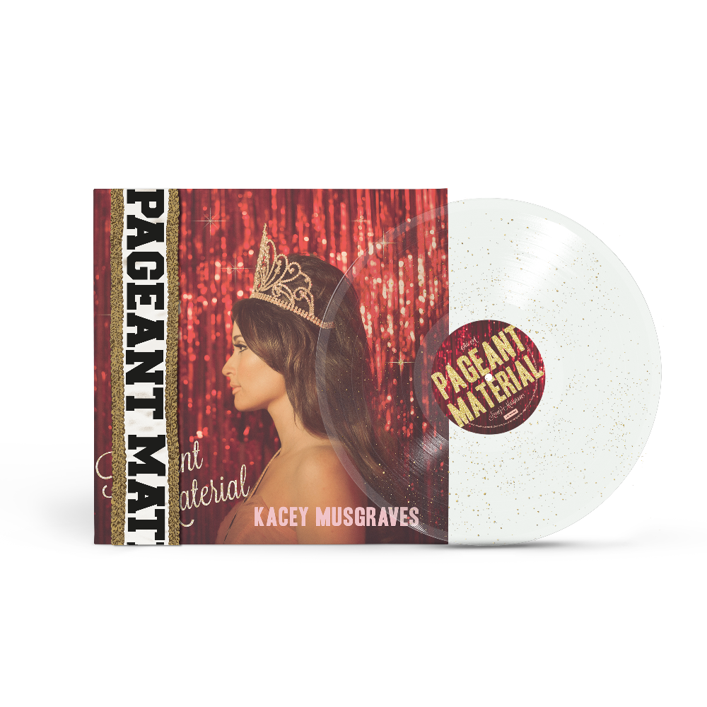 Pageant Material 10th Anniversary Gold Glitter Vinyl