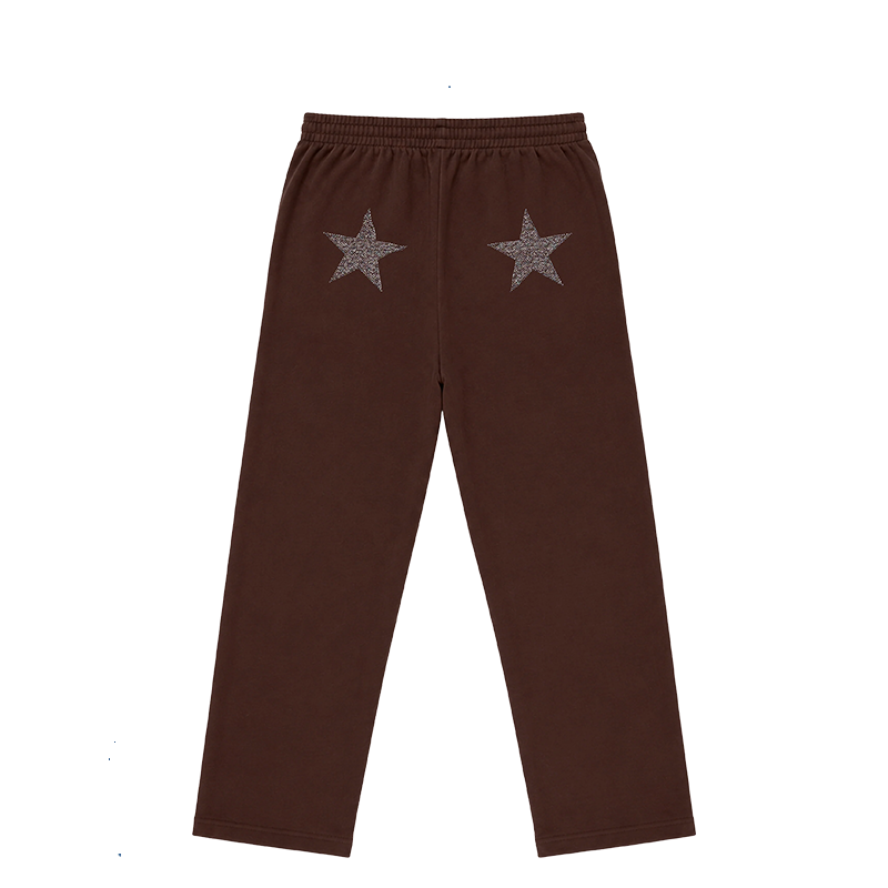 Rhinestone Star Sweatpants Back