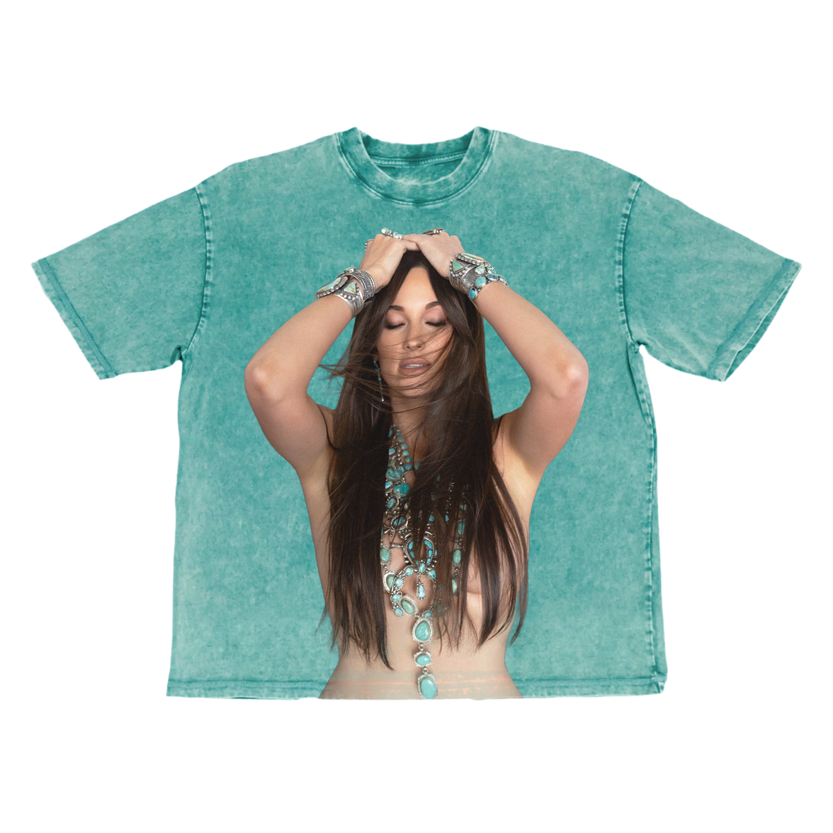 Washed Turquoise Photo Tee